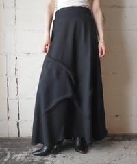 Chiffon Layered Long Skirt BK