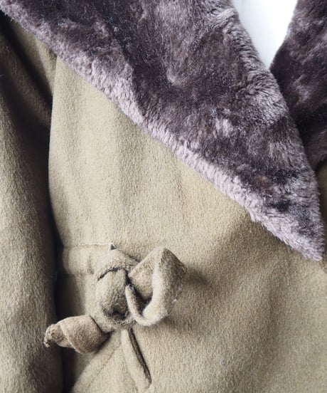 Fake Fur Lining Hooded Drawstring BR