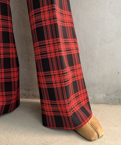 Check Pattern Wide Easy Pants REBK