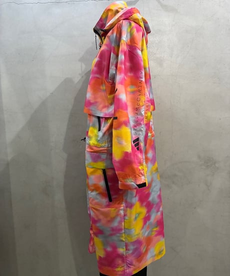 adidas by STELLA McCartney Marble Print Long Parka ORPI