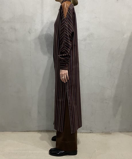 Leather Shoulder Stripe Dress BR