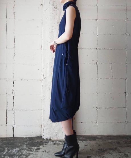 MARITHÉ FRANÇOIS GIRBAUD Draw String High Neck Dress　NV