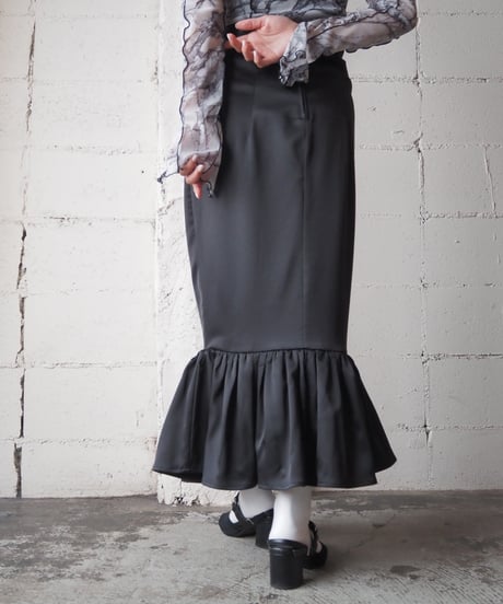 Satin Marmaid Skirt BKRE