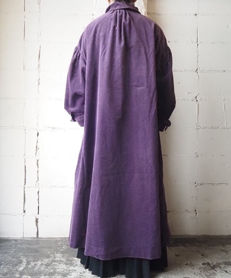 Corduroy Long Coat PUR