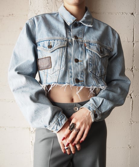 Remake Cropped Denim Jacket LBL
