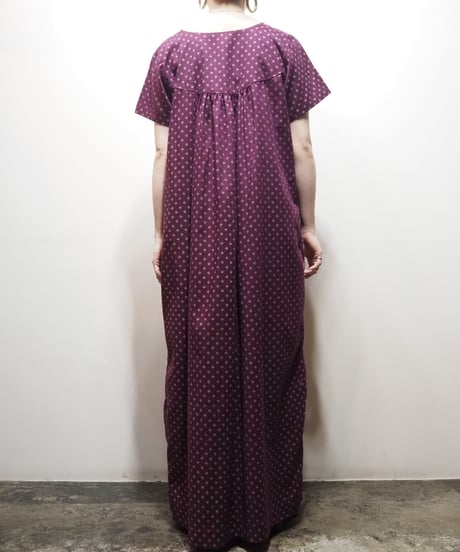 Front Cutwork Pattern Dress BUR