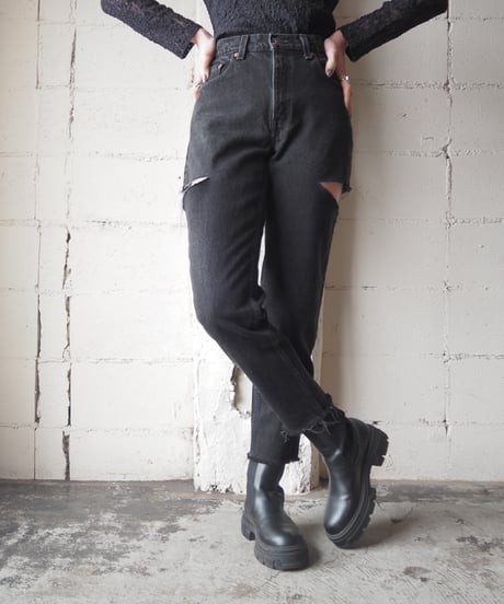 Remake Levi's550 Crashed Big Denim BK