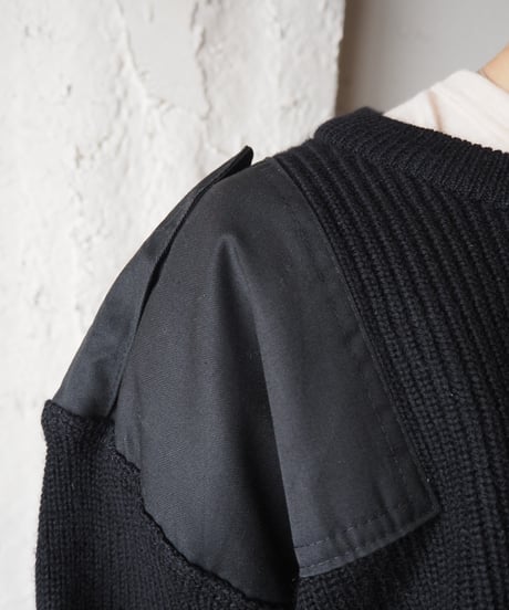 REMAKE Command Pocket Short Sweater BK