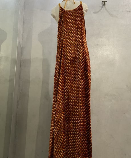 Beads Design Pattern Velour N/S Dress REYE