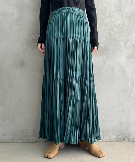 Pleated Tiered Skirt GN