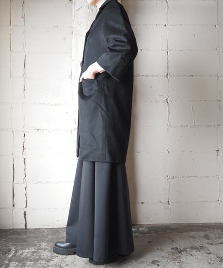 1960's Vintage Open Collar Coat BK