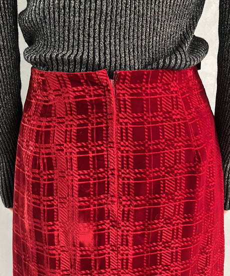 1990's Check Pattern Velour Tight RE