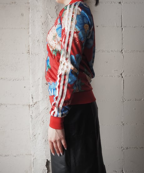 adidas Floral Pattern Track Jacket RE BL