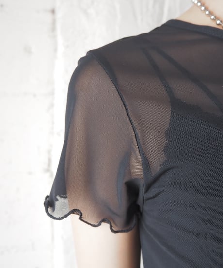 S/S Sheer Tee BK