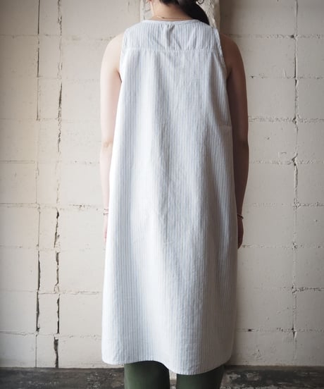 1930~40's Sleeveless Stripe Night Dress WHBL
