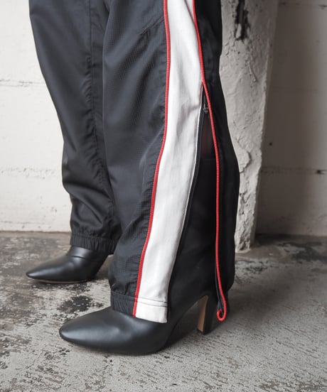 NIKE Side Mesh Nylon Pants BK WH RE