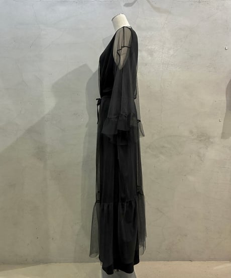 Sheer Tulle Robe BK