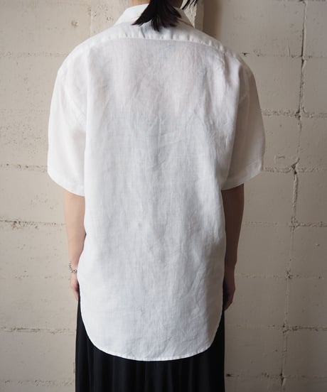 Ralph Lauren Open Collar S/S Shirt　WH