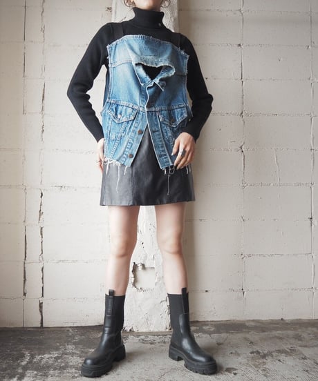 ORFEO Denim Vest Vest BL
