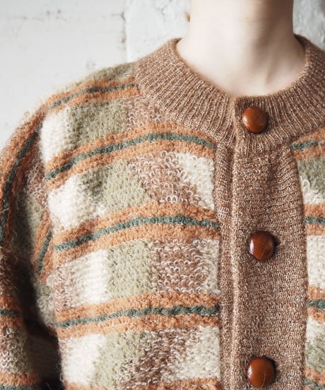 Check Knit Jacket ORBR