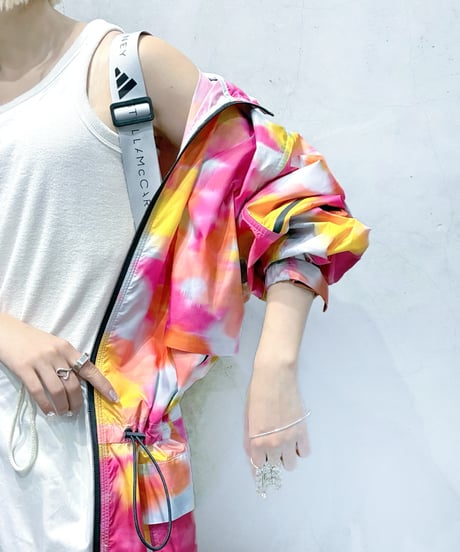adidas by STELLA McCartney Marble Print Long Parka ORPI
