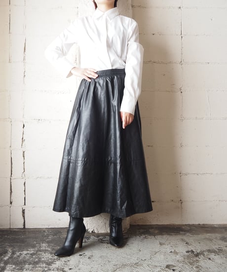 Gather Design Fly Front Shirt WH