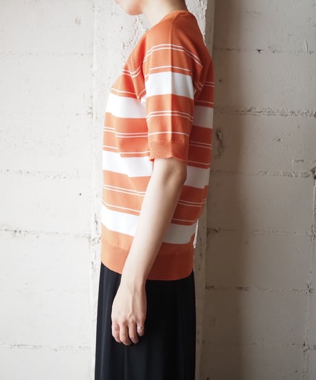 1970's Euro Stripe Short Sleeve Knit OR