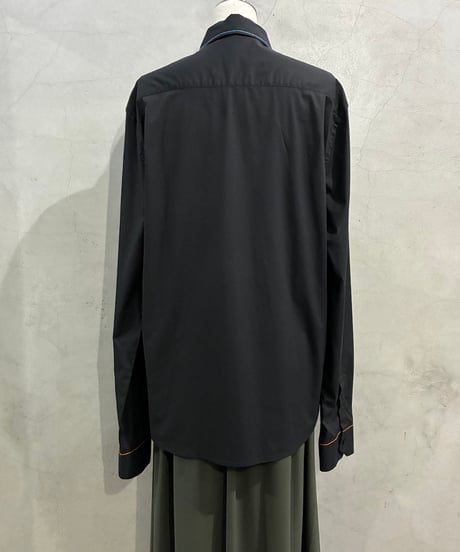 FRED PERRY × RAF SIMONS Color Stitch Shirt BK