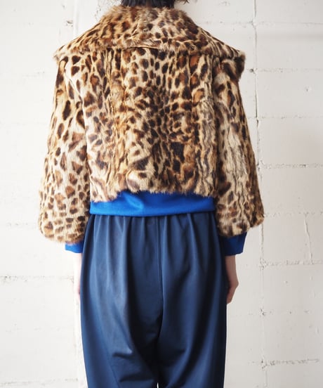 Leopard Short Far Coat BEBR