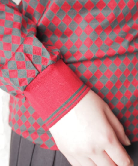 CELINE Diamond Pattern Polo Shirt REKA