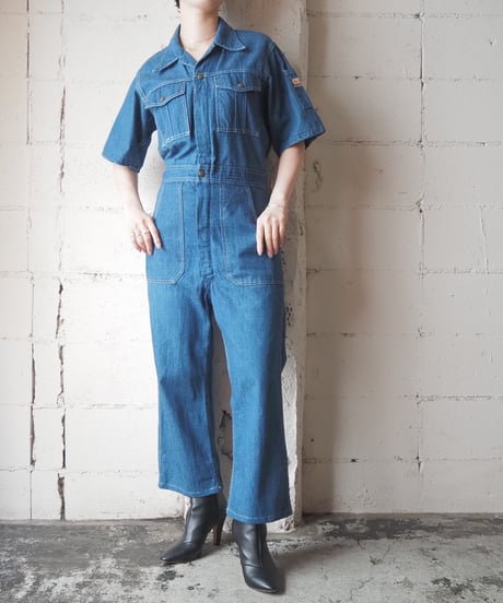 1960-70's OSHKOSH Bgosh Denim Jumpsuit BL