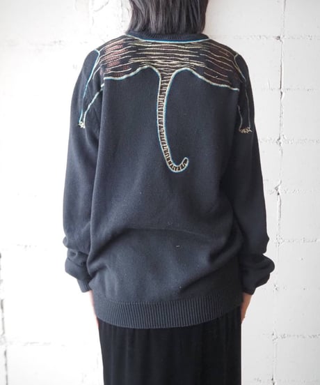 KENZO Tiger Embroidery Sweater BK