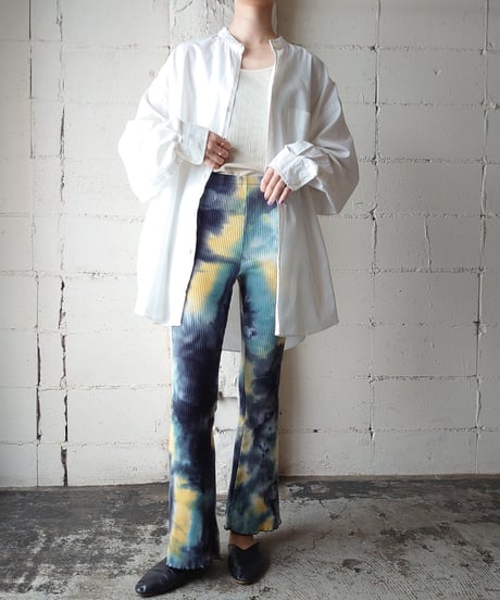 Tiedye Rib Flared Pants BLYE