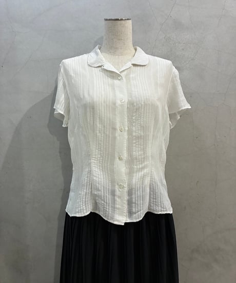 JIL SANDER Short Sleeve Open Collar Shirt WH