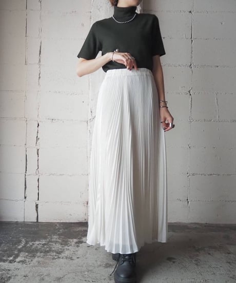 Pleated Sheer Skirt WH