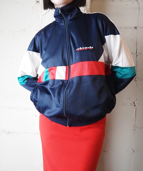 adidas Stand Collar Track Jacket NVWHREGN