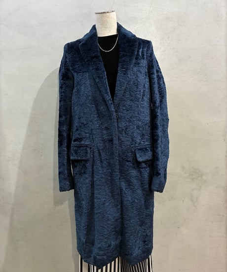 MSGM Velvet Chester Coat NV