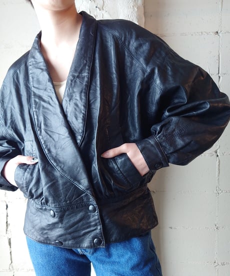 Shawl Collar Leather Jacket DNV