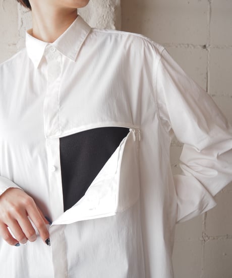 Y-3 Zip Design Long Shirt WH