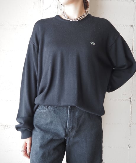 LACOSTE CrewNeck Knit BK