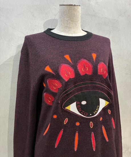 KENZO Eye Embroidery Knit BUR