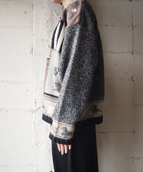 1980's Eddie Bauer Patchwork Sweater GRBE