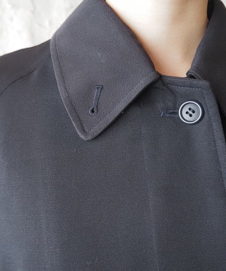 Burberrys' Wool Stand Fall Collar Long Coat NV