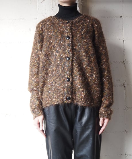 Color Nep Mohair Cardigan BR