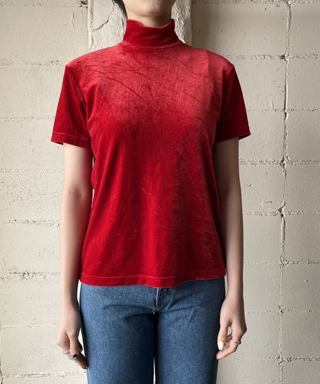 Mockneck Velour S/S RE
