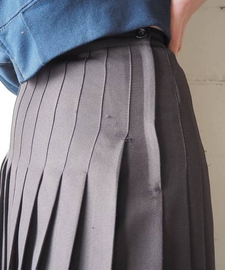 Poly Pleated Skirt BK