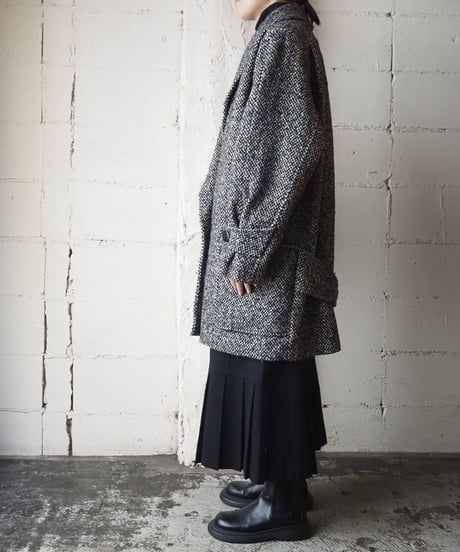 Tweed Chester Coat BKWH