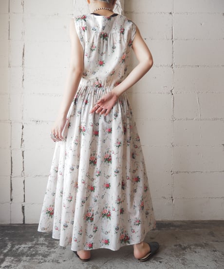 Ralph Lauren COUNTRY Flower Pattern N/S Dress WH