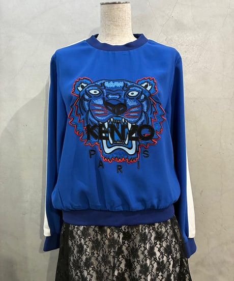 KENZO Tiger Embroidery Line Tops BL