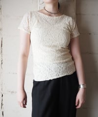 Lace Short Sleeve Cutsewn IV
